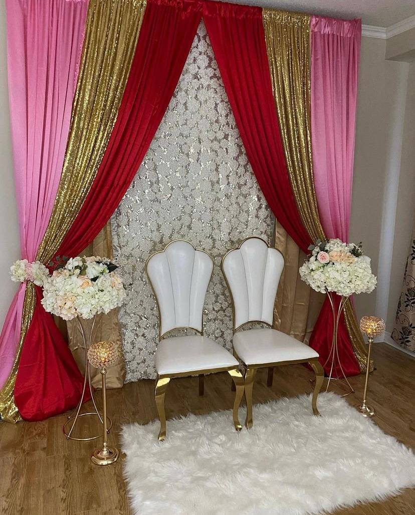 Engagement decor setup rental in Oshawa, Toronto and Durham. Party